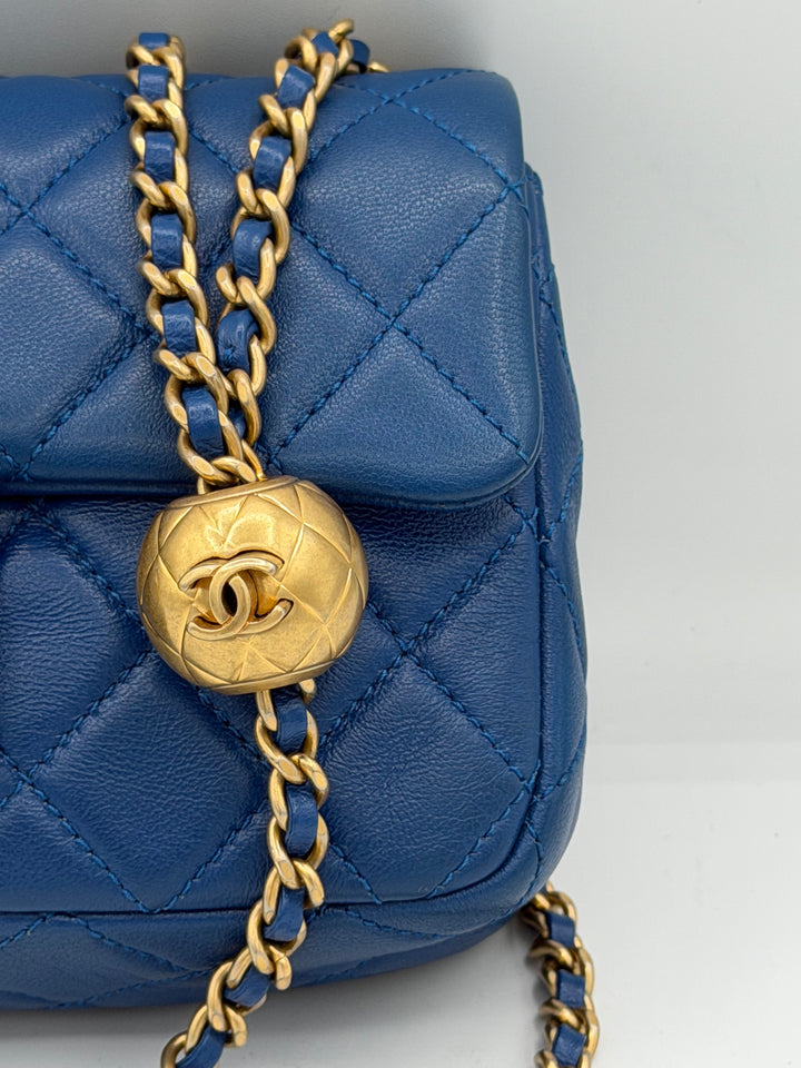 Chanel Mini Rectangular Classic Flap Pearl Crush