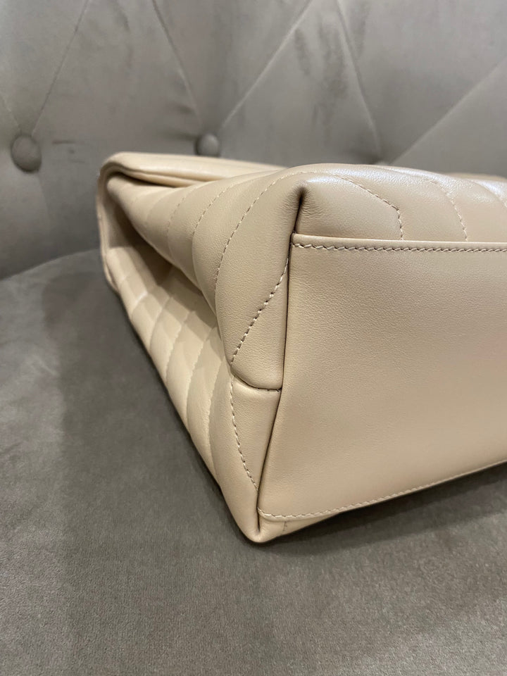 Saint Laurent Medium LouLou  Beige