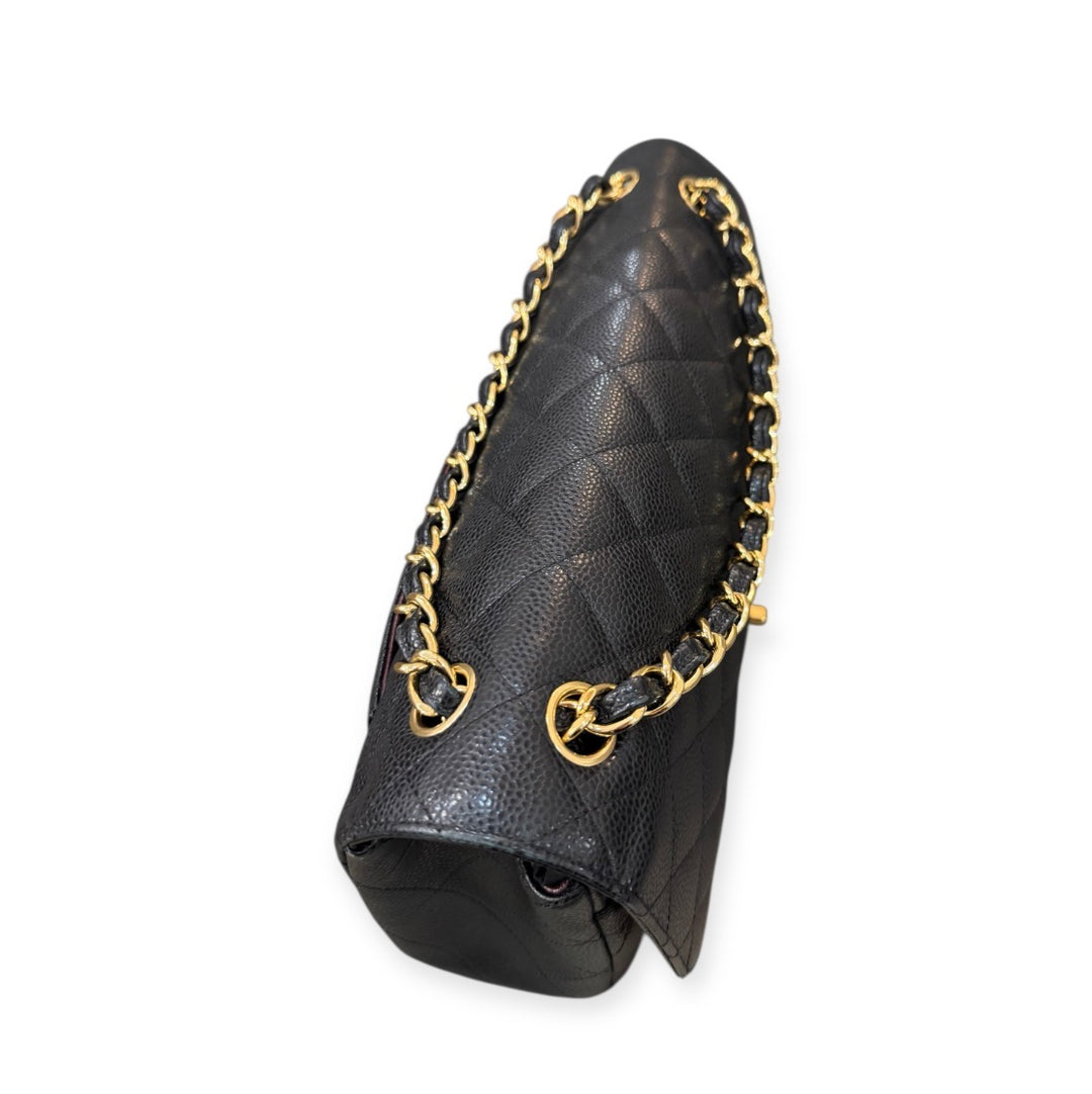 Chanel jumbo pelle caviar