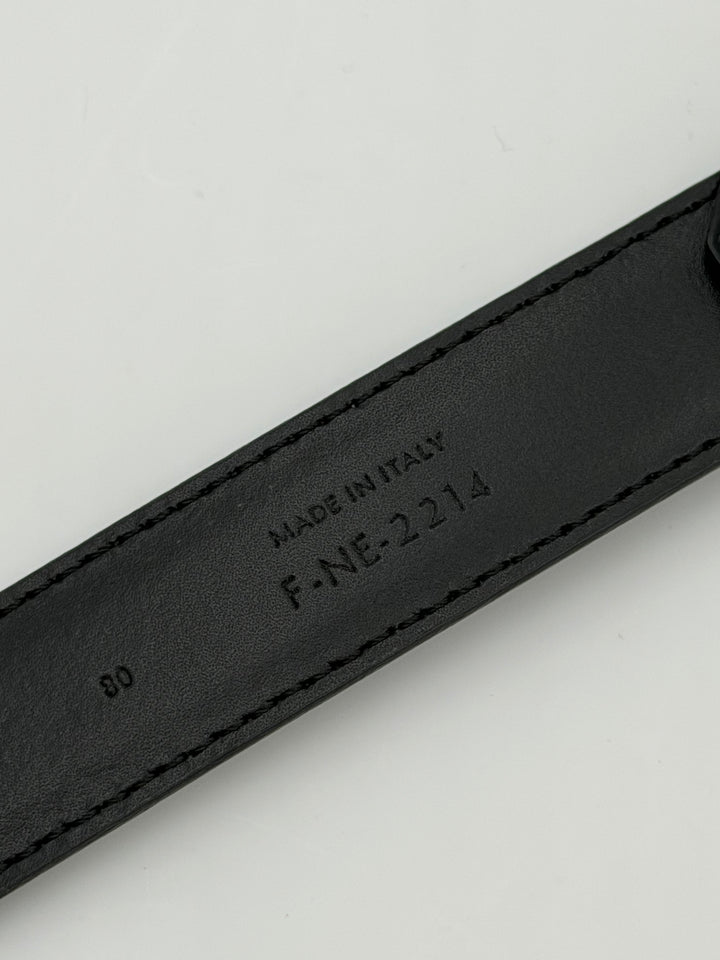 Cintura Celine Triomphe in Pelle Nera