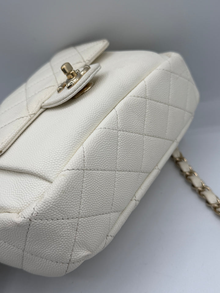 Chanel camera bag in pelle martellata