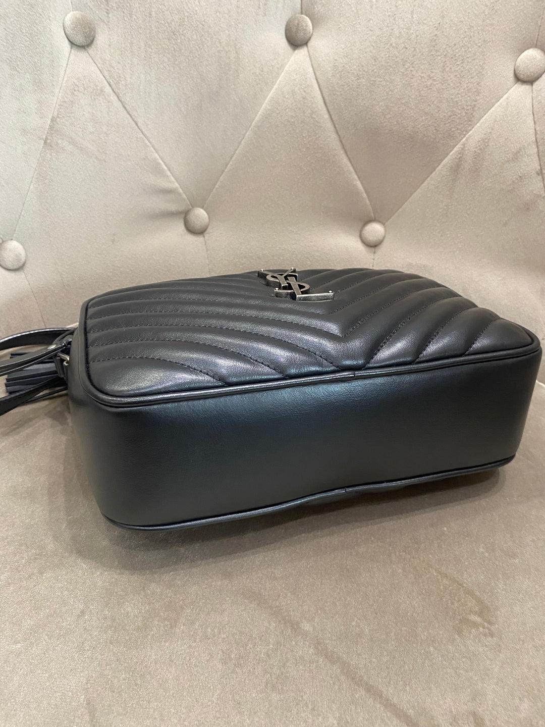 Saint Laurent camera bag Lou in pelle trapunta