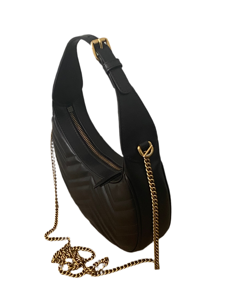 Borsa Gucci GG marmont mezzaluna