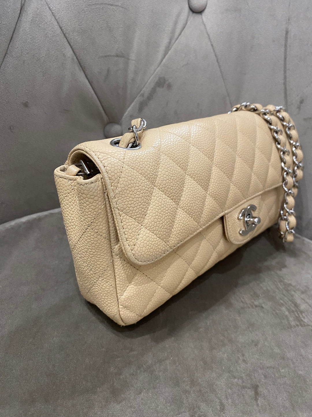 Chanel East West single flap