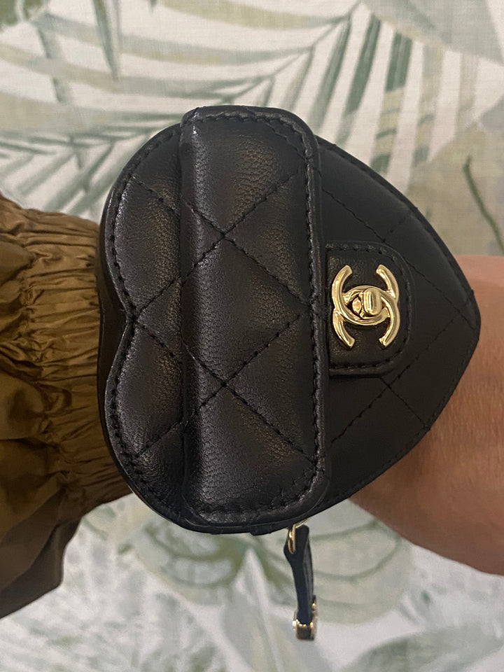 Chanel Portamonete a forma di cuore
