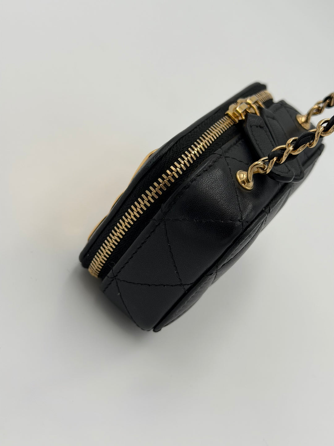 Chanel Vanity Plate clutch mini