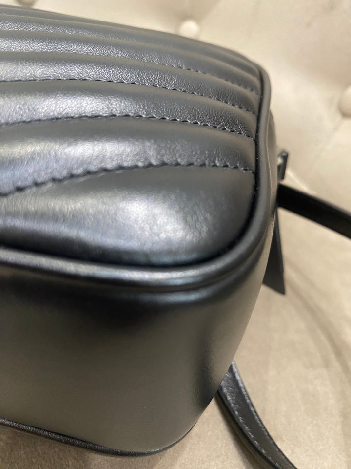 Saint Laurent camera bag Lou in pelle trapunta