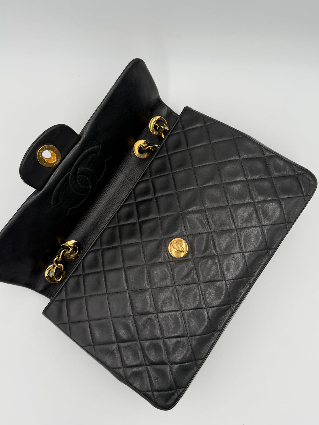Chanel Maxi Jumbo Big Logo Vintage