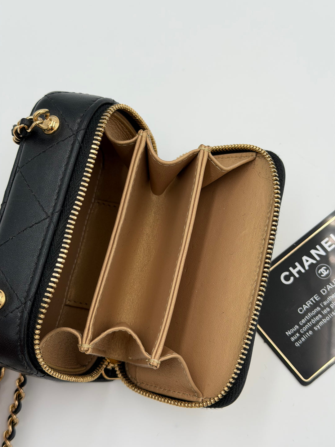 Chanel Vanity Plate clutch mini