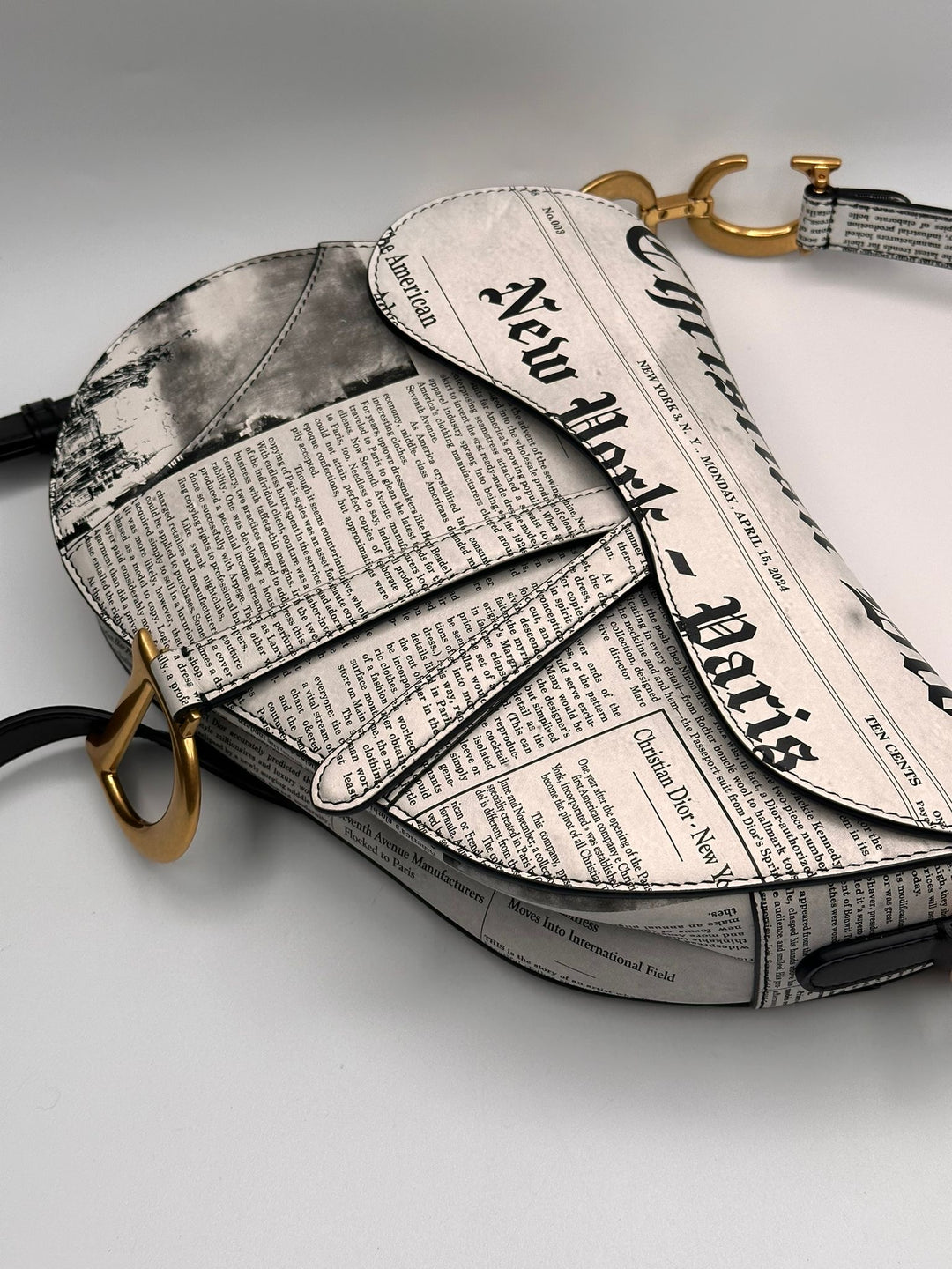 Special Edition Dior Saddle Newspaper from John Galliano