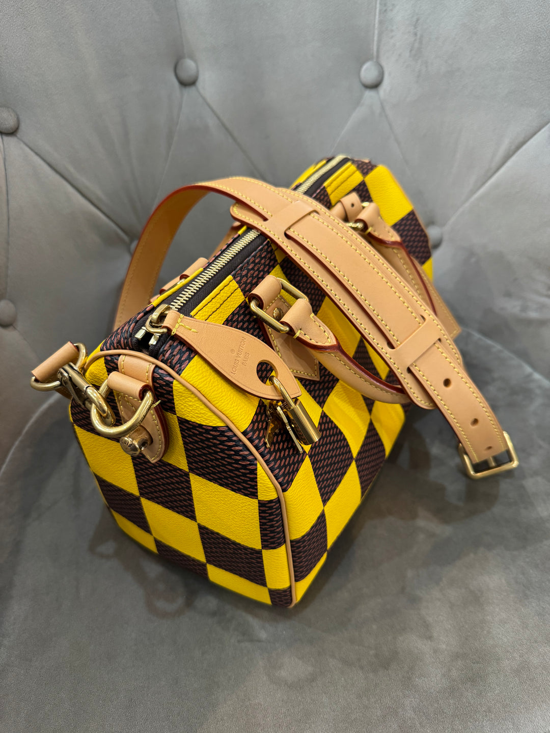 Louis Vuitton Speedy Bandoulière 25 in tela Damier Pop