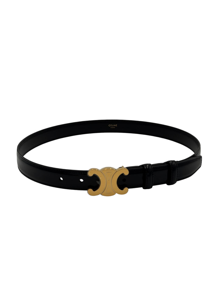 Cintura Celine Triomphe in Pelle Nera