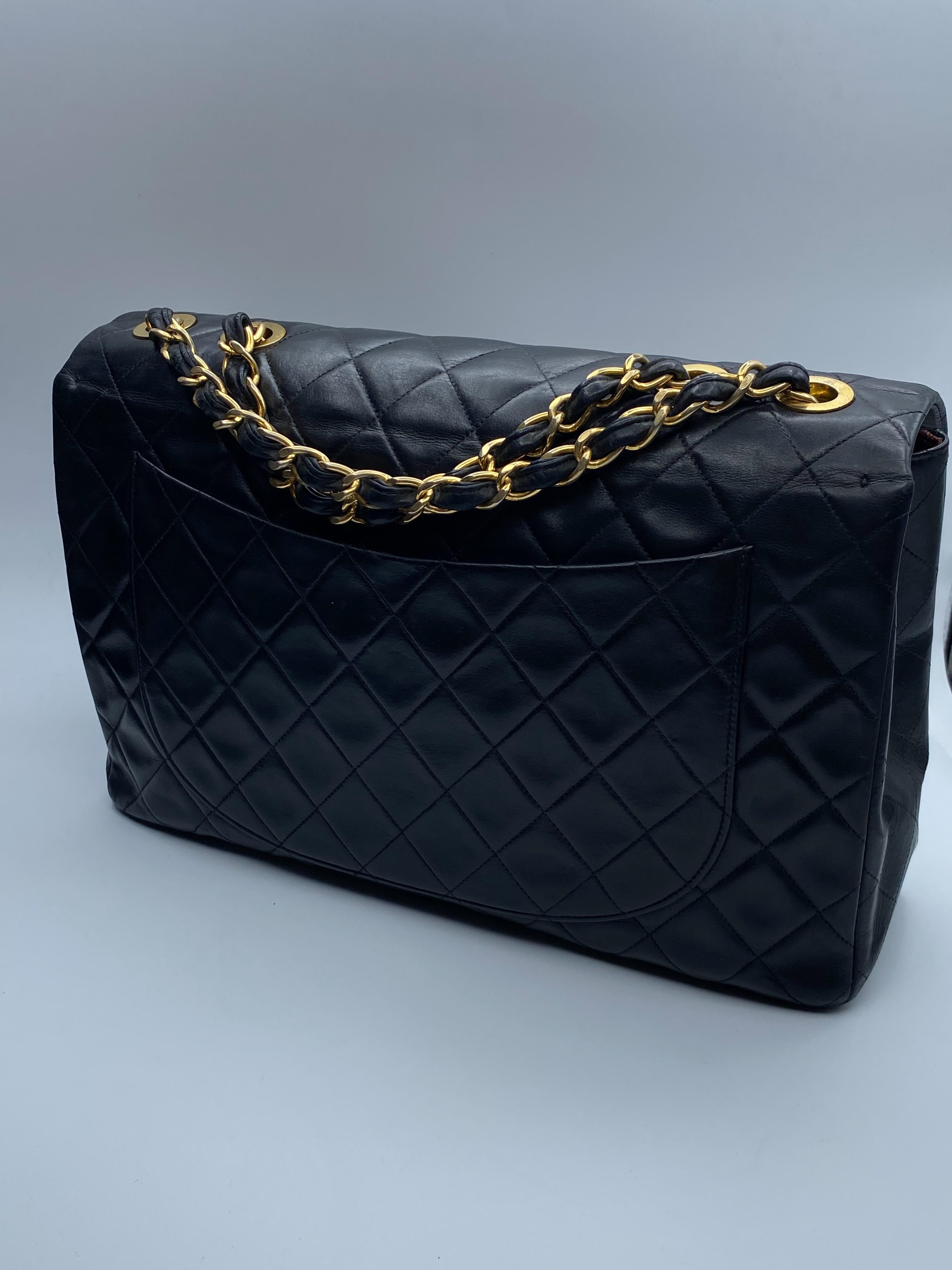 Chanel Large Quilted Caviar Classic Single Flap Shoulder Bag - Beige |  Editorialist