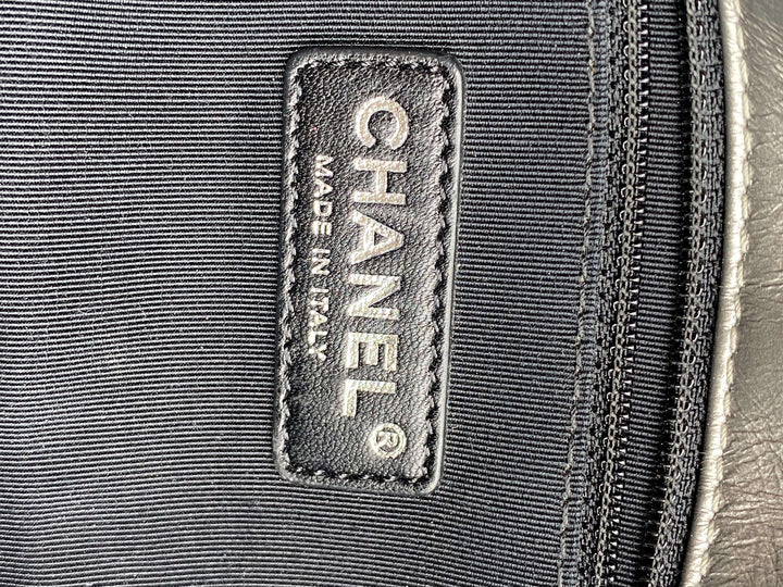 Borsa Chanel Timeless Classique in pelle grigio scuro - Edizione limitata completa di accessorI originali - Dettaglio logo CC in metallo