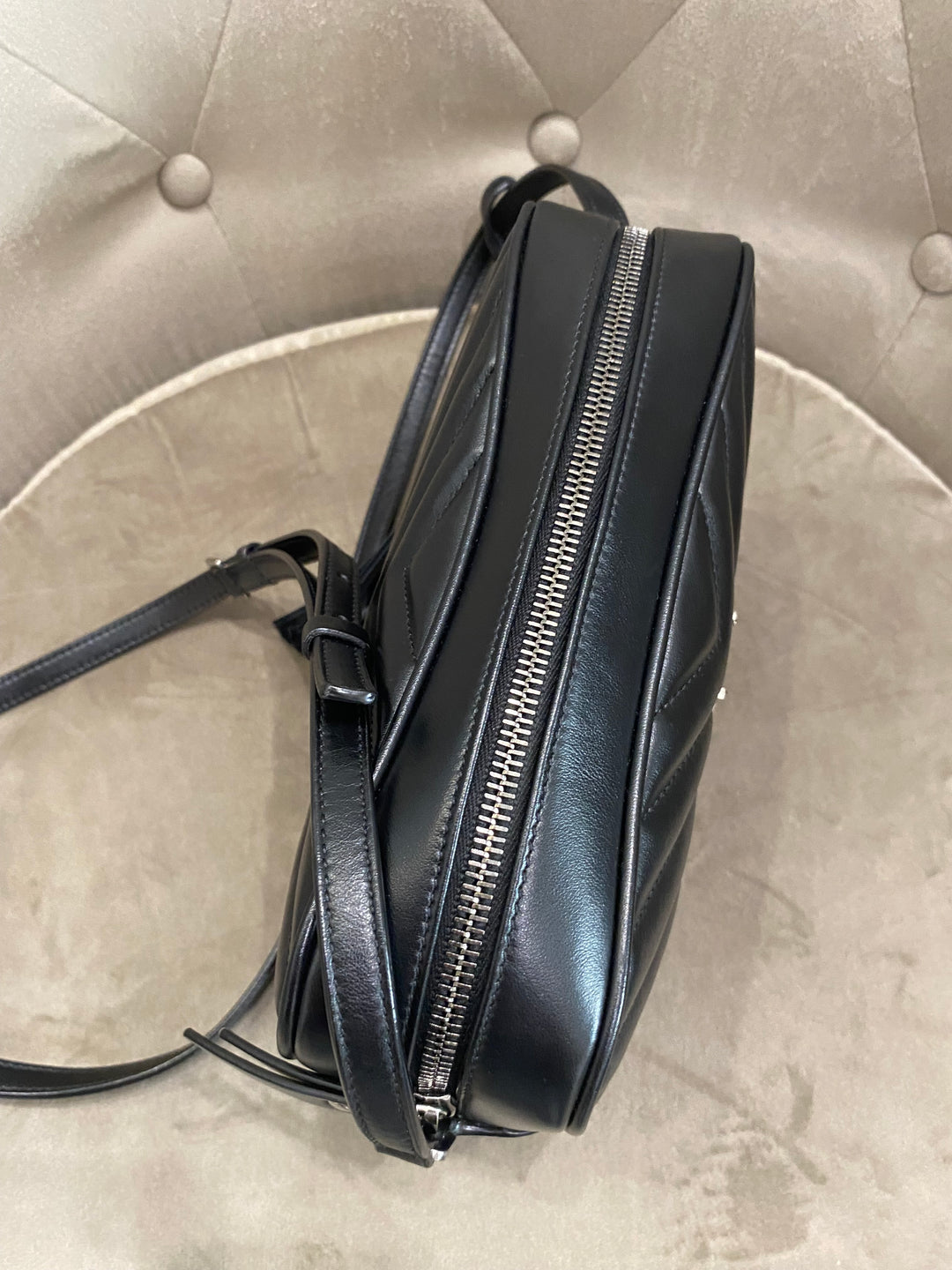Saint Laurent camera bag Lou in pelle trapunta