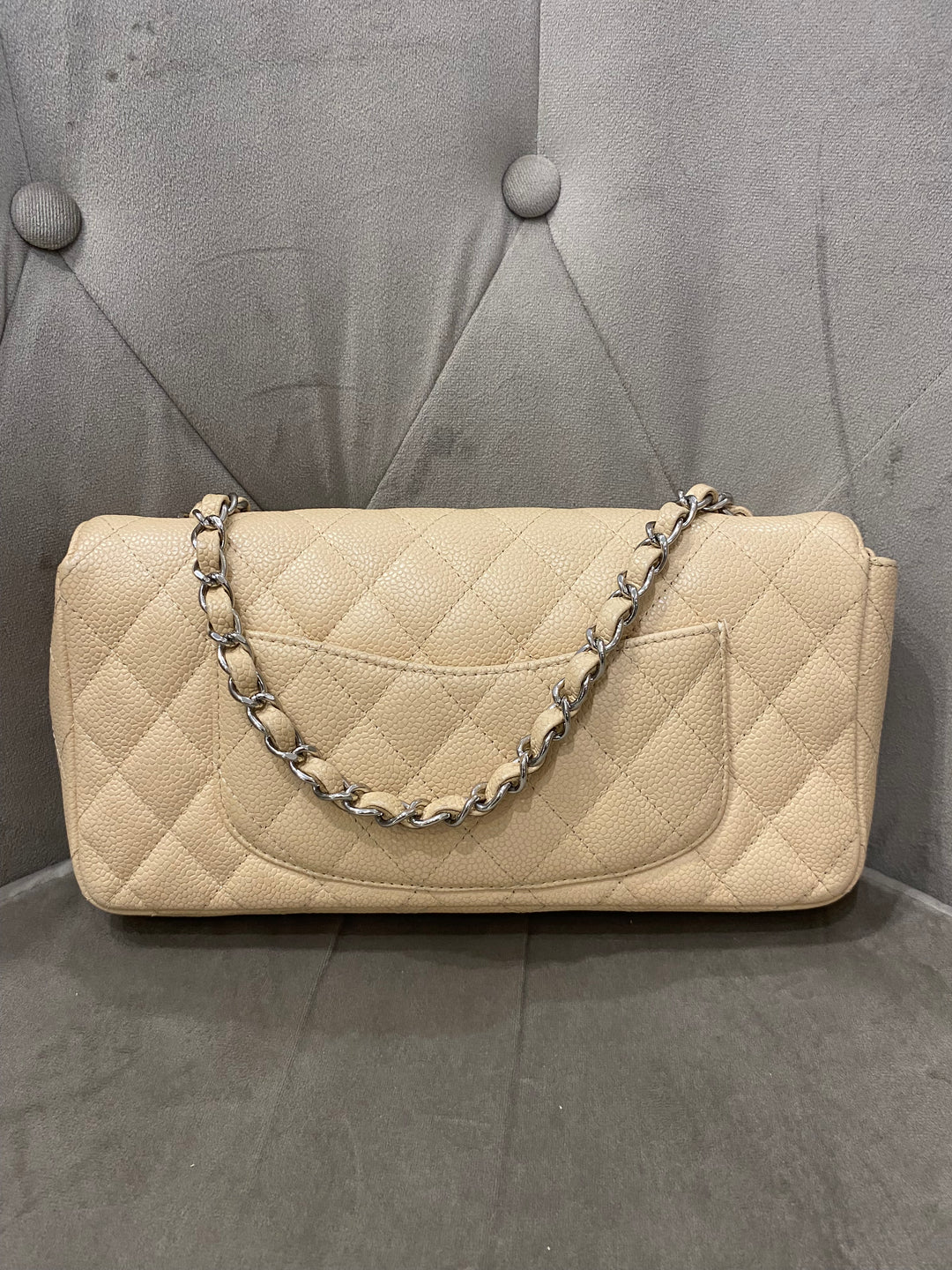 Chanel East West single flap