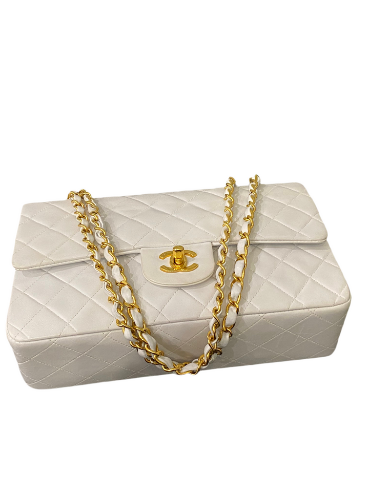 Chanel Timeless Vintage Bianco