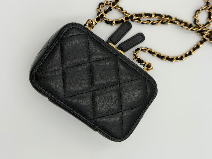 Chanel Vanity Plate clutch mini
