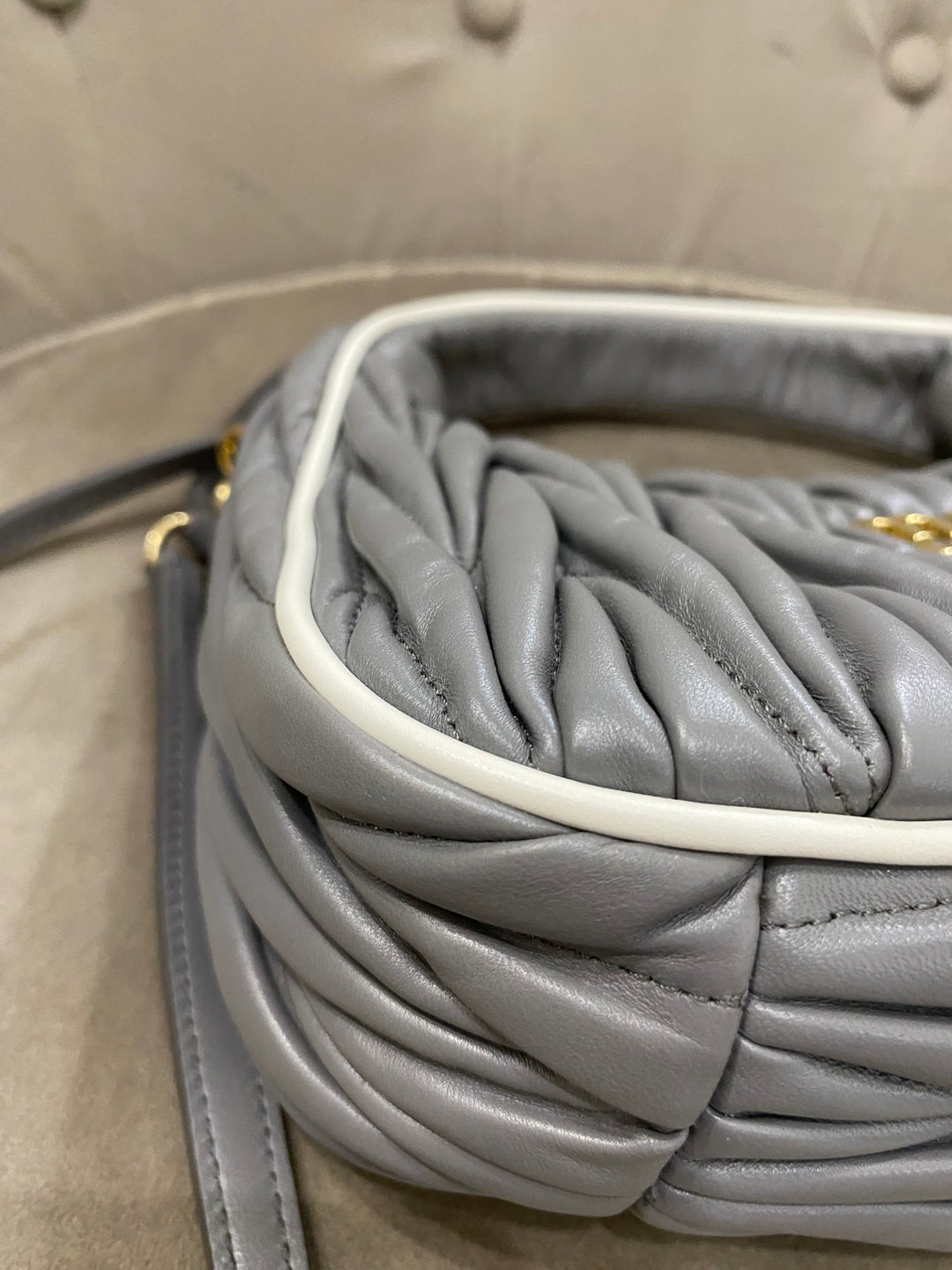 Miu Miu Borsa hobo Wander in nappa matelassé