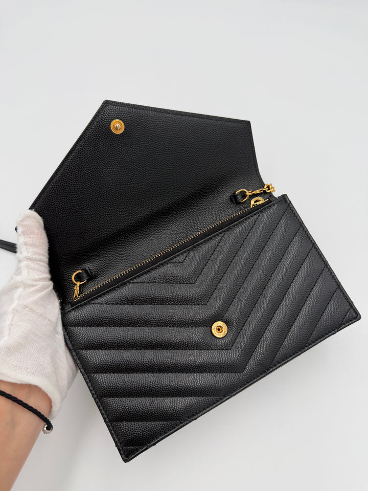 Saint Laurent Cassandre Chain Wallet (WOC)