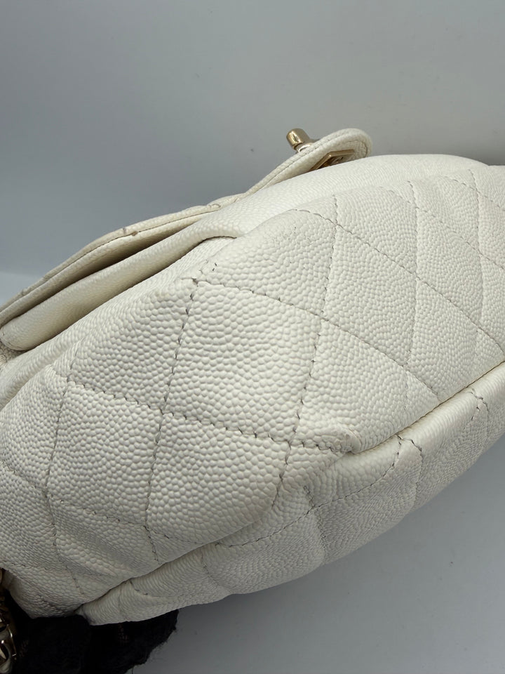 Chanel camera bag in pelle martellata