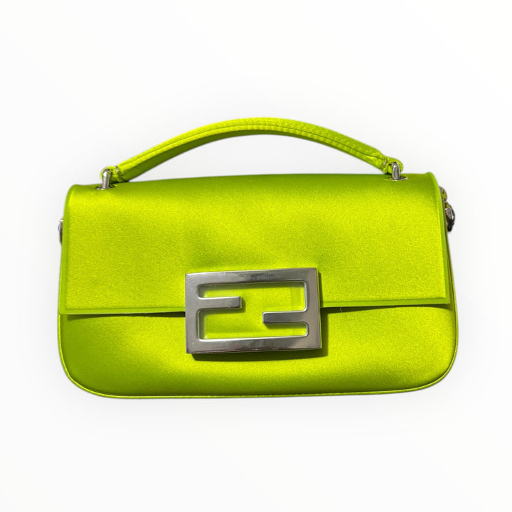Fendi Phone Baguette in raso silk “Wasabi”
