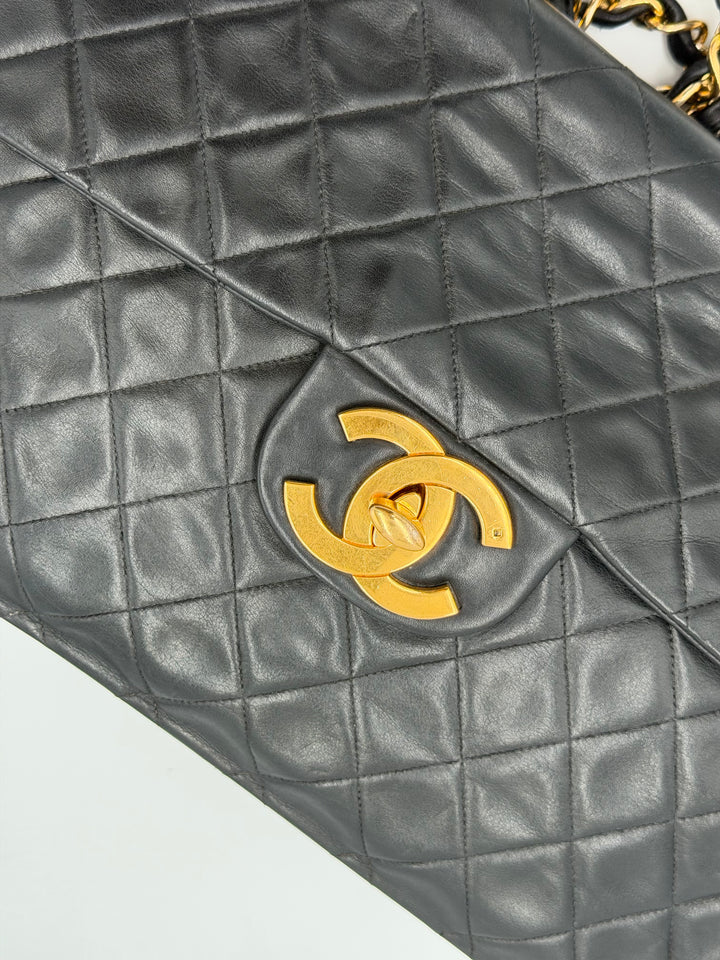Chanel Maxi Jumbo Big Logo Vintage