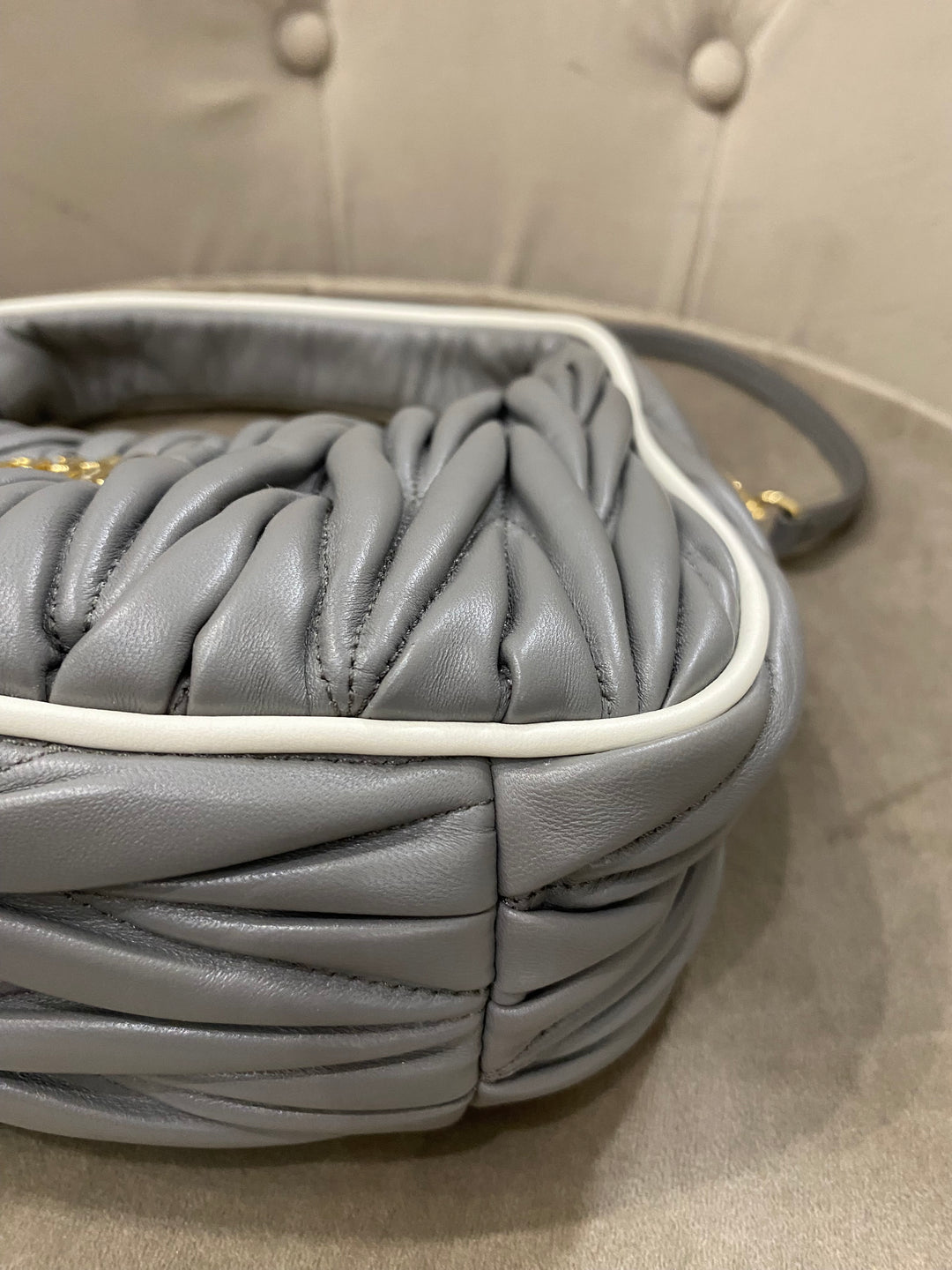 Miu Miu Borsa hobo Wander in nappa matelassé