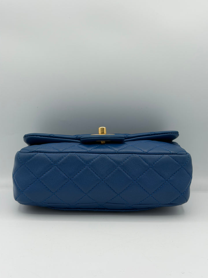 Chanel Mini Rectangular Classic Flap Pearl Crush