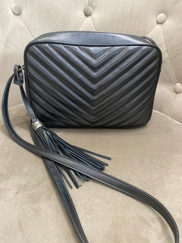 Saint Laurent camera bag Lou in pelle trapunta