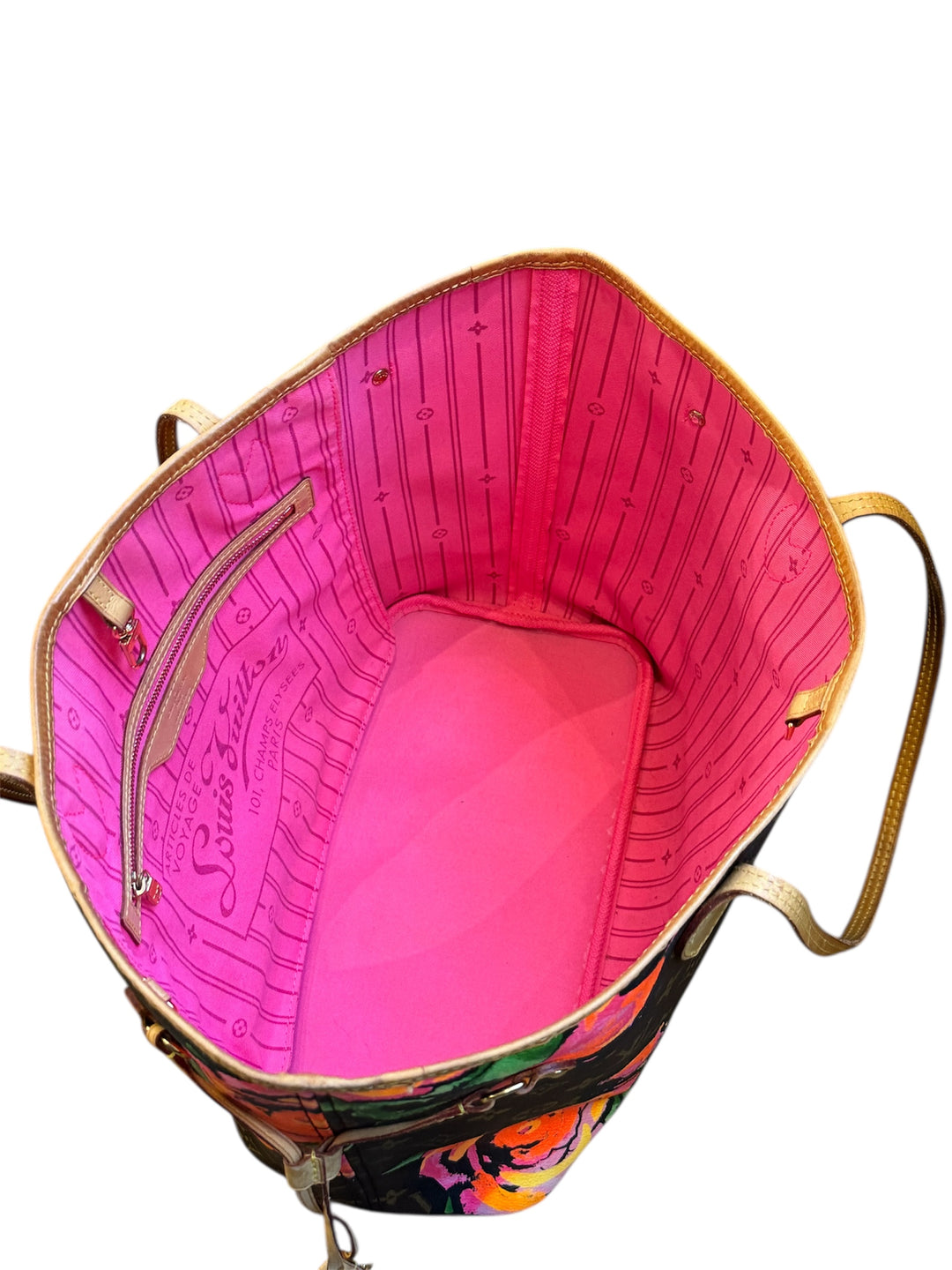 Louis Vuitton Neverfull MM Monogram Roses