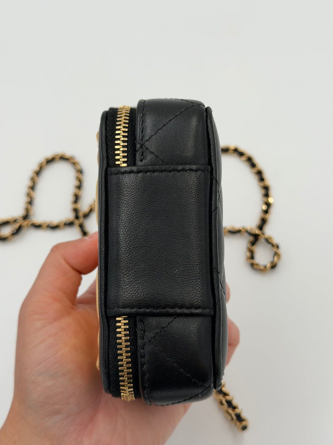 Chanel Vanity Plate clutch mini