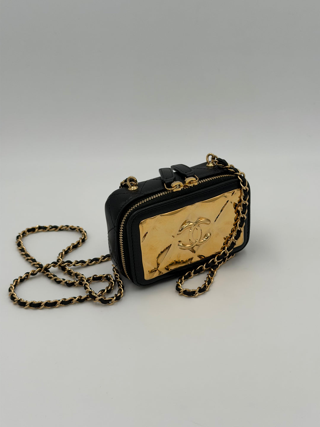 Chanel Vanity Plate clutch mini