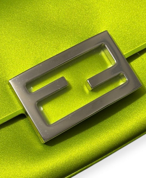 Fendi Phone Baguette in raso silk “Wasabi”