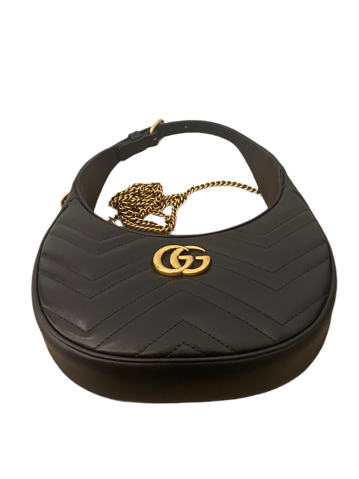 Borsa Gucci GG marmont mezzaluna
