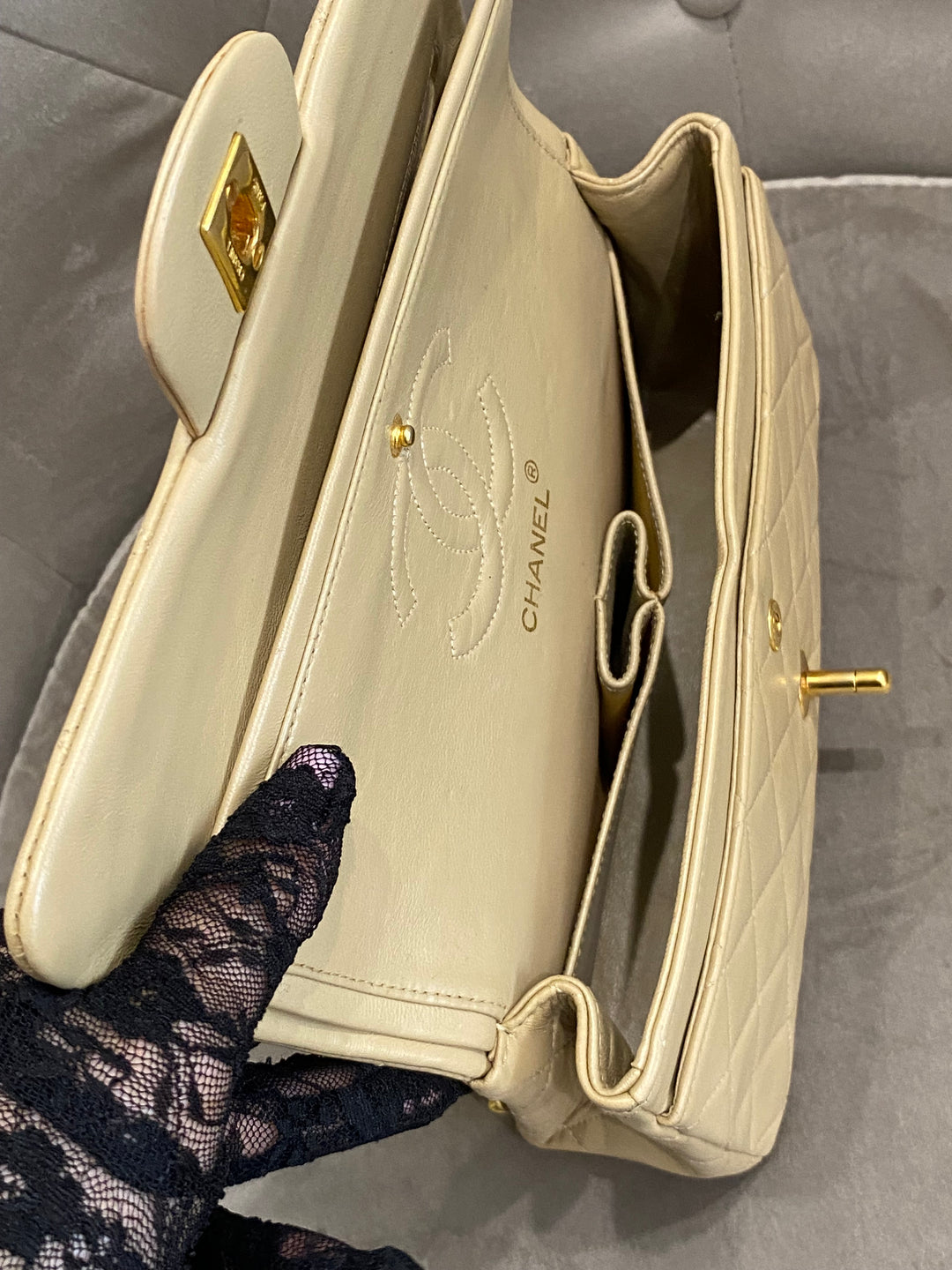 Chanel small beige vintage