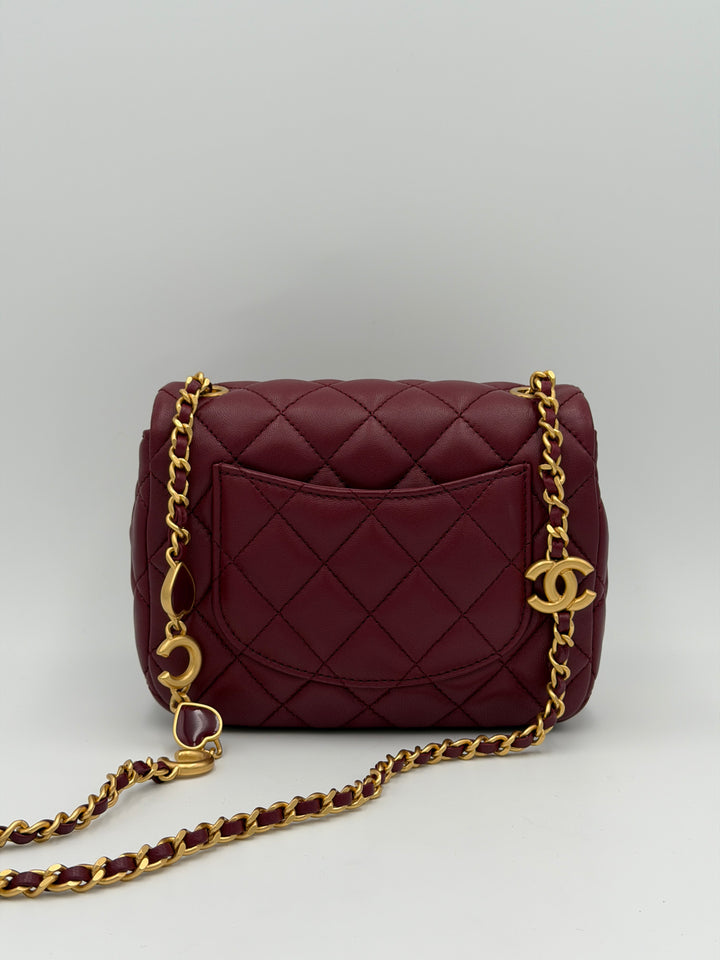 Chanel Mini Coco Hearts Square Flap