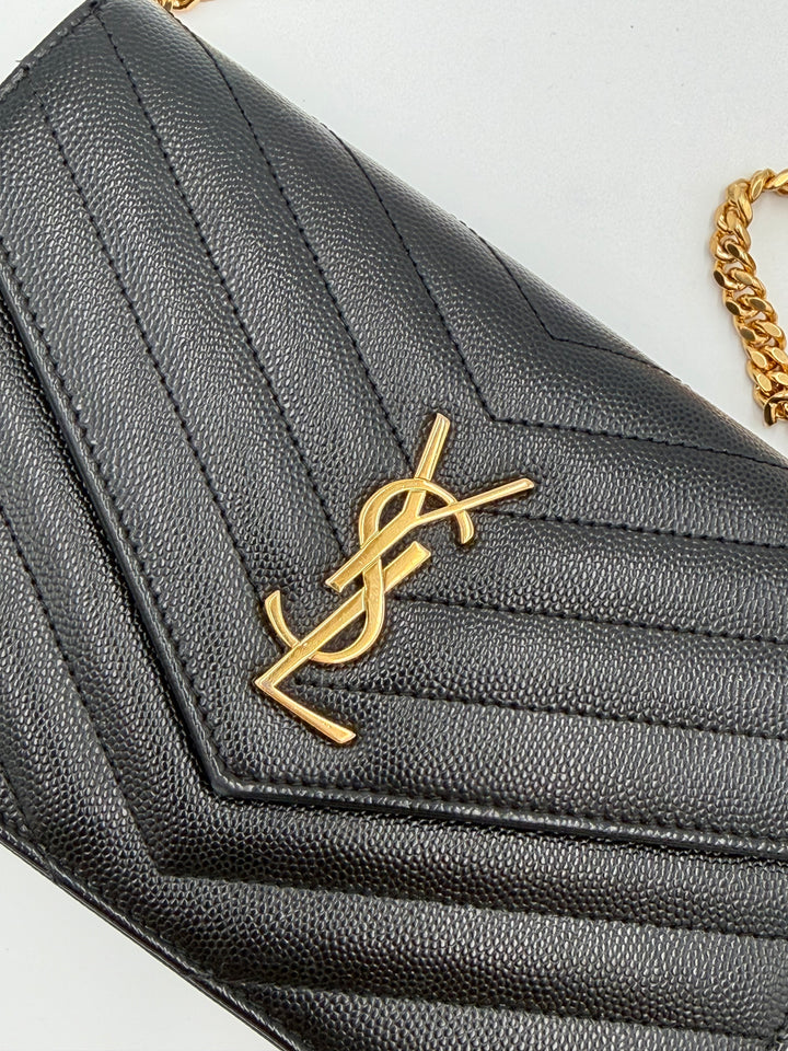 Saint Laurent Cassandre Chain Wallet (WOC)