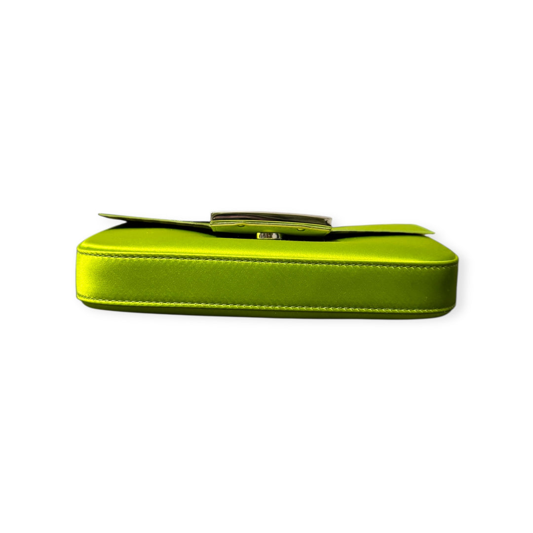 Fendi Phone Baguette in raso silk “Wasabi”