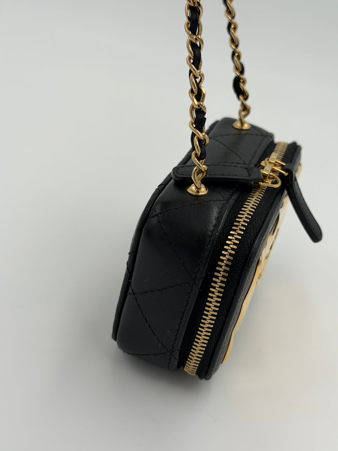 Chanel Vanity Plate clutch mini