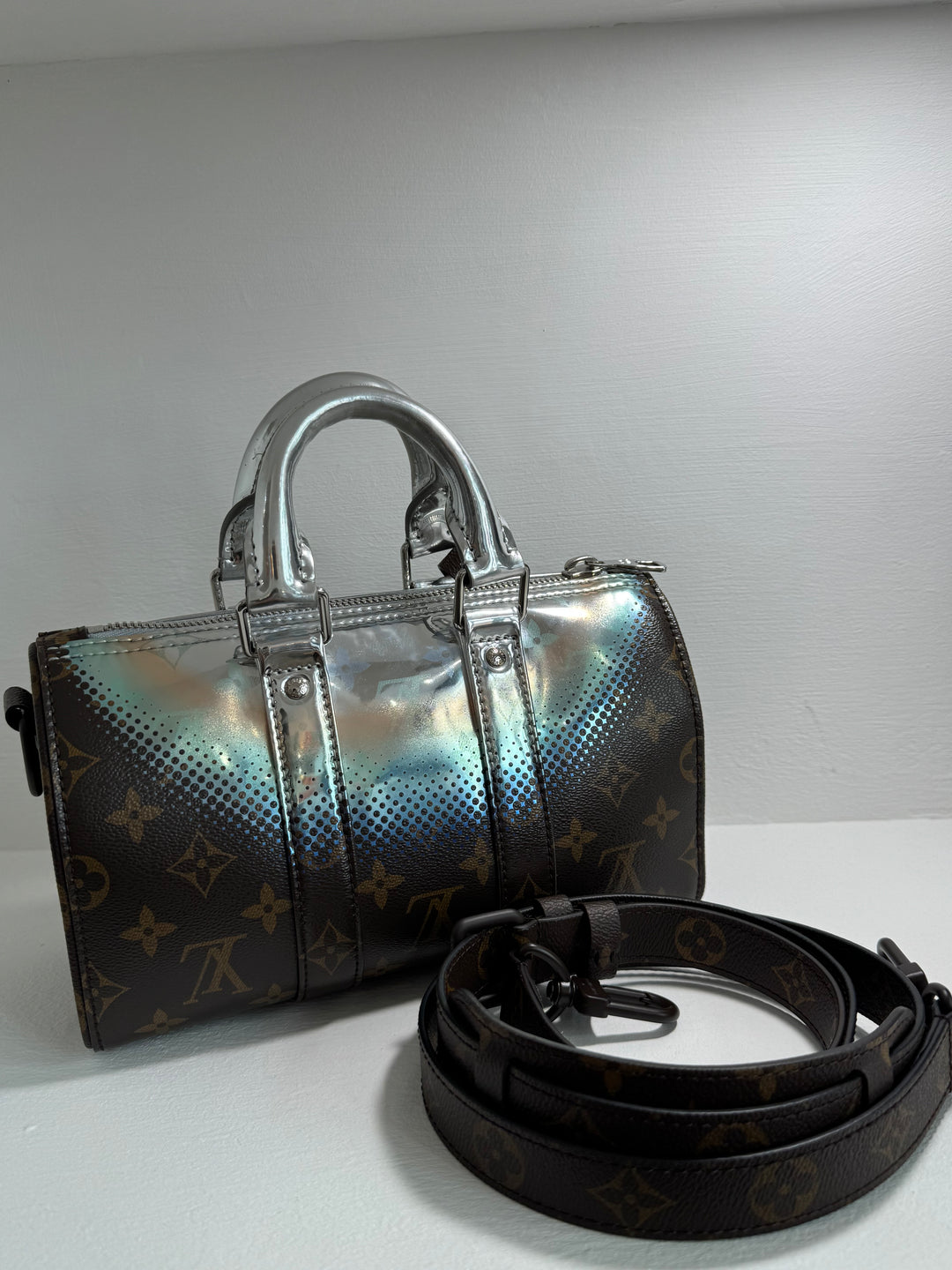 Louis Vuitton Keepall Bandouliere 25 Metallizzato