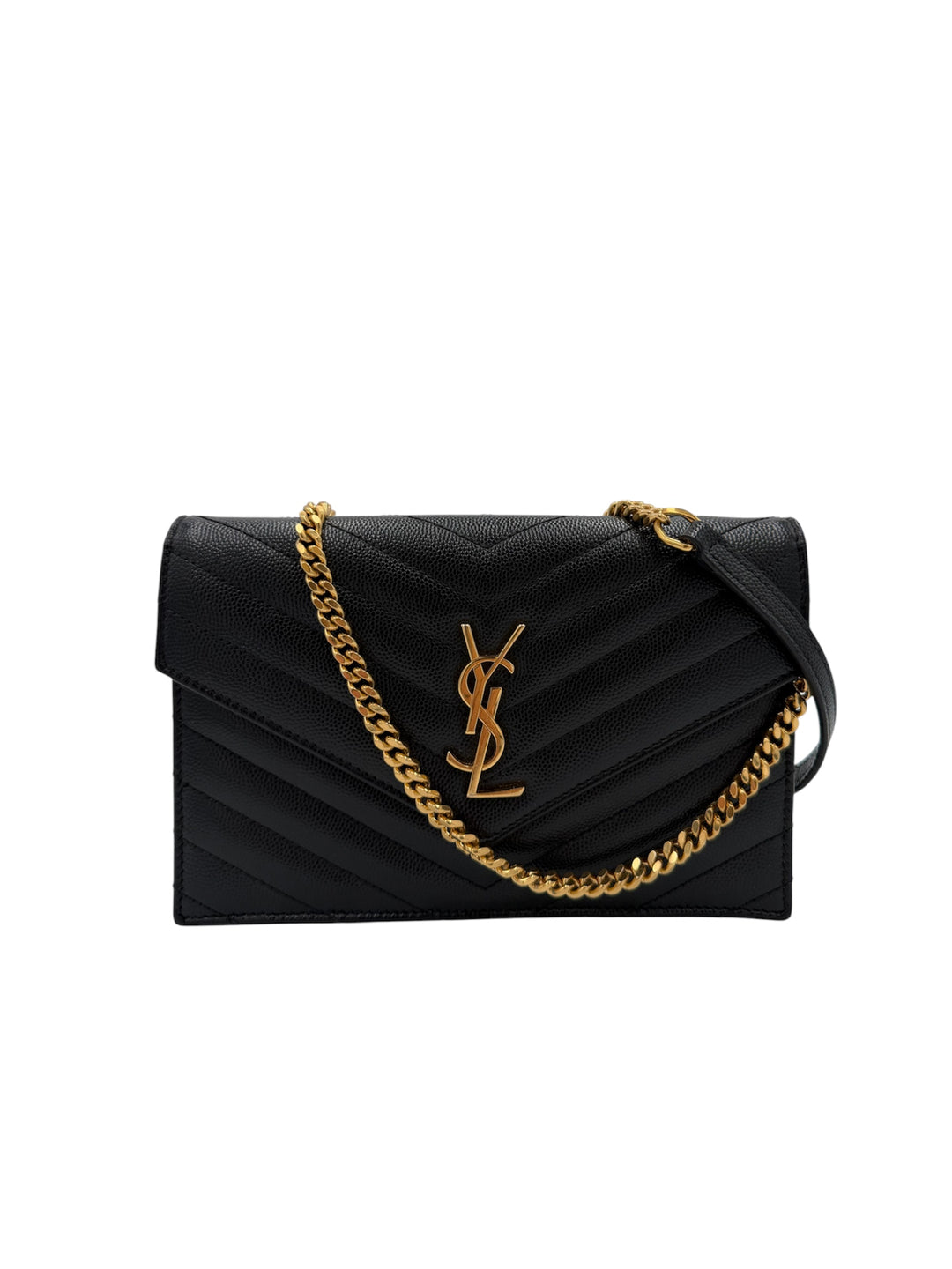 Saint Laurent Cassandre Chain Wallet (WOC)